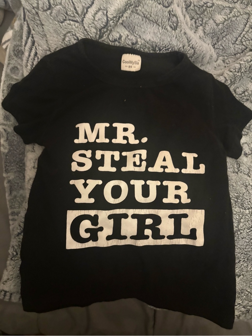 Boys Black 'Mr. Steal Your Girl' Graphic Tee
